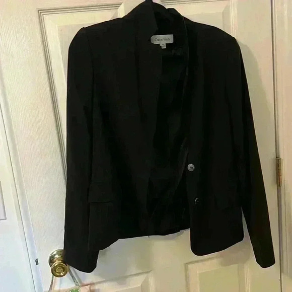 Calvin Klein black blazer size 10 - Picture 1 of 3